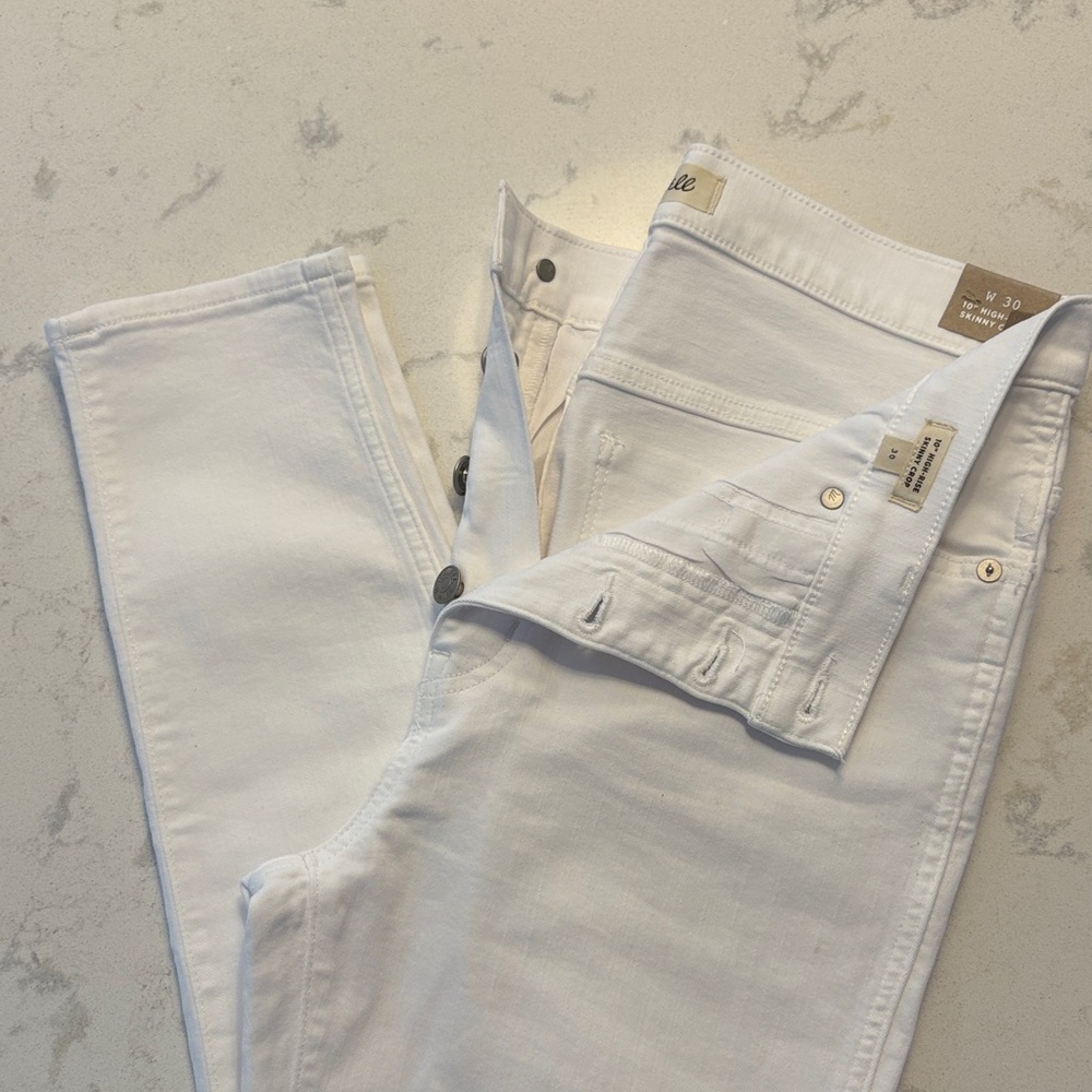 Madewell Skinny Jeans in Crisp White